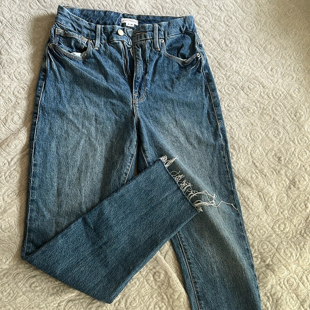 Good American Straight Leg Jeans